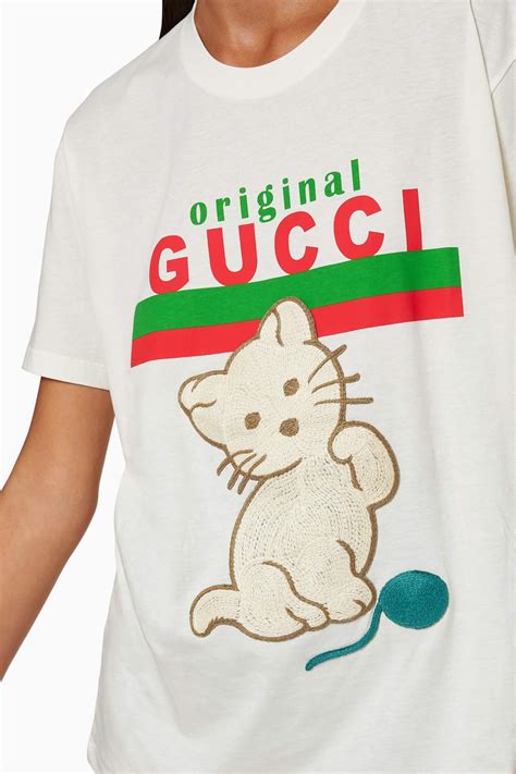 vestito gus gucci gatto|gucci t shirt sale.